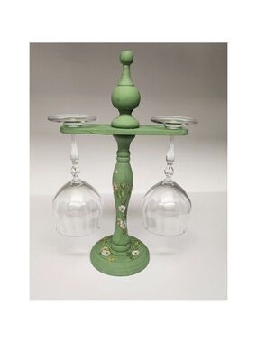 Vienna Crystal Water Wine Glasses Set of 2 24% Lead Crystal Vintage Stand